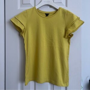 Ann Taylor Ruffle Sleeve Tee Size XS Petite